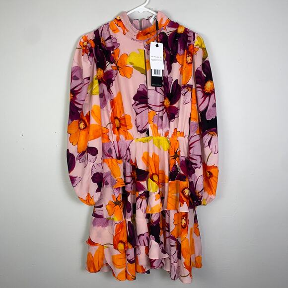NWT Elliatt Zaida Floral Mini Dress in Multi SIZE Medium‎ - Picture 1 of 11